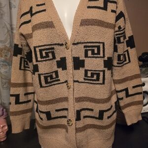 Hazel Moon Cozy Knit Cardigan in Camel